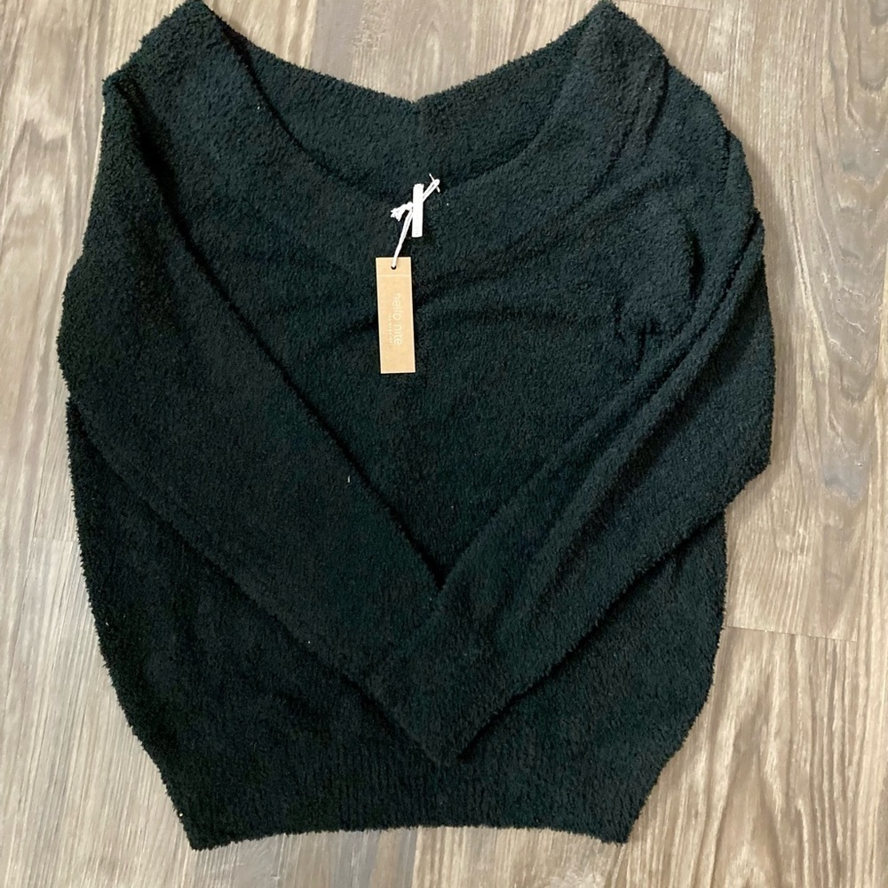 NWT Hello Nite! Women’s XS Black Sleep Sweater